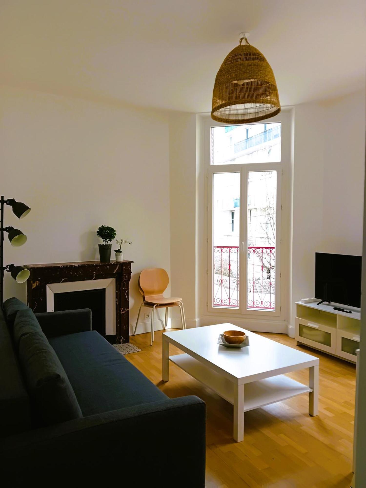 102 - Appart Renove Avec Grand Salon Et 1 Chambre - Tram Et Clinique Mutualiste A 1 Min Γκρενόμπλ Εξωτερικό φωτογραφία